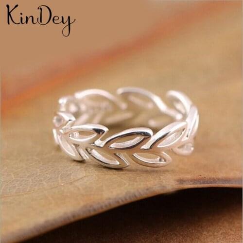 Personality Gothic Vintage Leaf Rings For Women Bridal Wedding Engagement Punk Resizable Antique Rings Rock Jewelry