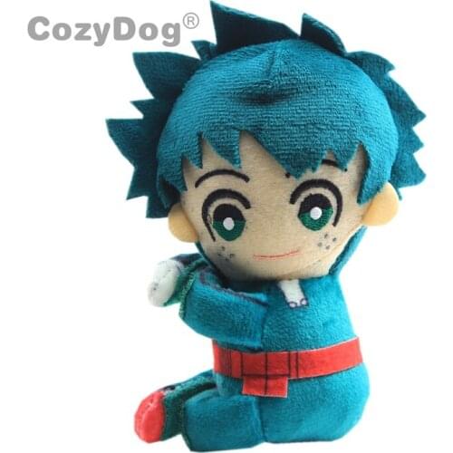 14cm Japan Anime Academia Midoriya Izuku Plush Toys Doll Peluche Cute Stuffed Keychain Women kids Christmas Birthday Gift