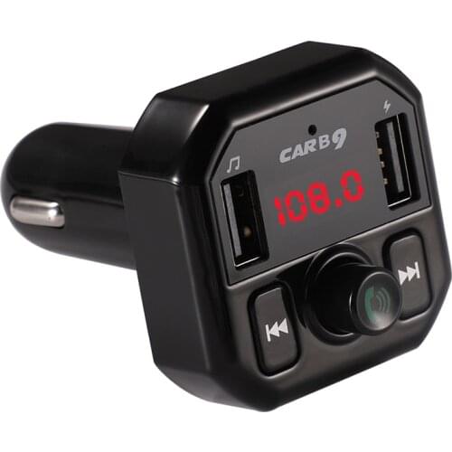 FM Transmitter Bluetooth Handsfree Car Kit FM Modulator Car Audio TF/USB MP3 Player with 3.1A Quick Charge Dual USB Car Charger