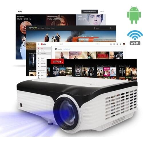 Digital full HD home theater 4k projector smart android native 1080p high lumens WIFI projector