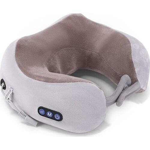 Electric Neck Massager Shoulder Massager U Shaped Memory Foam Neck Pillow Relax Massage Pillow Cushion Relieve Fatigue
