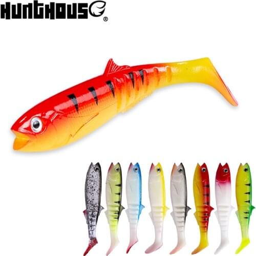 Hunthouse fishing soft lure LW225 Cannibal Baits shad 100mm 13.3g wobblers silicone worm artificial bass decoy leurre pescar