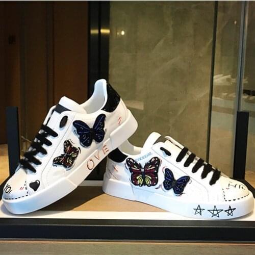 Sneakers Graffiti Flats Ladies Vulcanized Shoes Autumn White Sneakers 2021 Sneakres Summer Woman Casual Fashion Zapatos Mujer