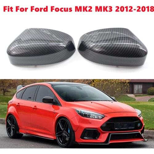 Rearview Side Mirror Cover Cap Replacement For Ford Focus MK2 MK3 2012 2013 2014 2015 2016 2017 2018 BM5117K748AA BM5117K747AA