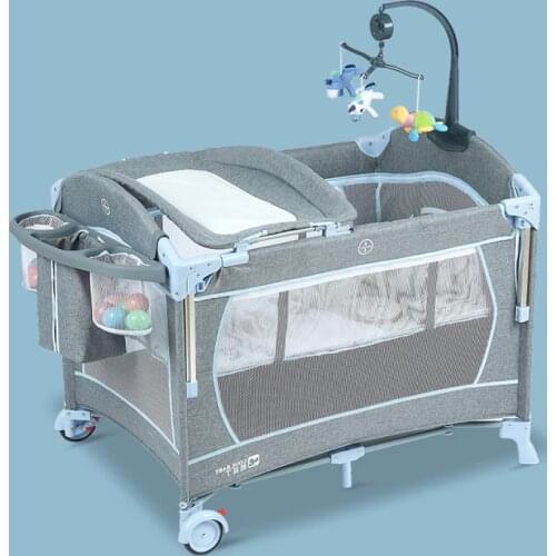 Multi-functional Folding Baby Bed Portable Travel Baby Crib Cool Baby Playpen Cradel on 2019