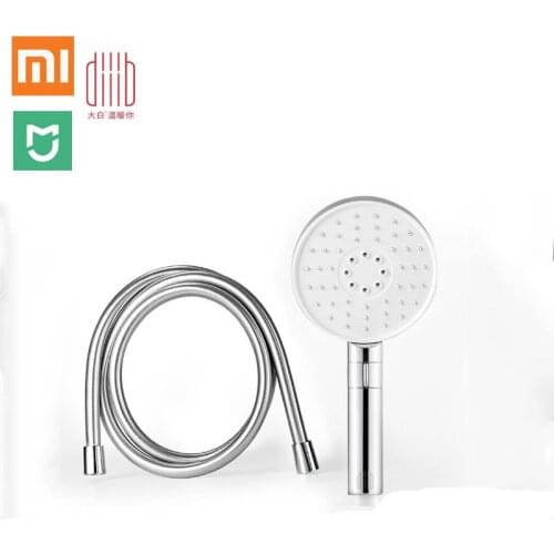 New Xiaomi Mijia Dabai Diiib 3 Modes Handheld Shower Head Set 360 Degree 120mm 53 Water Hole with PVC Powerful Massage Shower