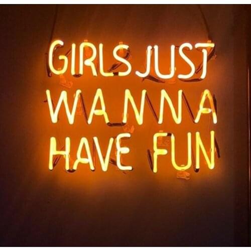 Neon Sign For girls just wanna have fun resterant decorate light home Neon Beer Signs outdoor lighting store Neon Window Lights