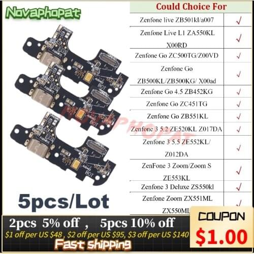 Novaphopat Flex Cables For Phones Asus ZenFone Go China