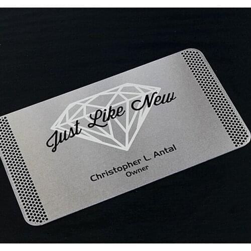 Holed punching quality VIP metal card with serial number