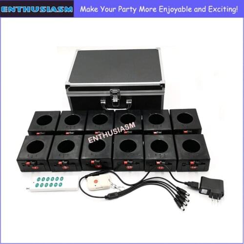 BD12 Remote Control Rechargeable Pyrotechnics fountain base Wedding equipment Fireworks System Cold Fountain spark machine