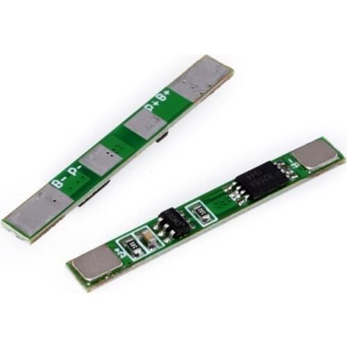 5pcs/lot 3.7V lithium battery protection board suitable for polymer 18650 pads can be spot welded 3A overcurrent value