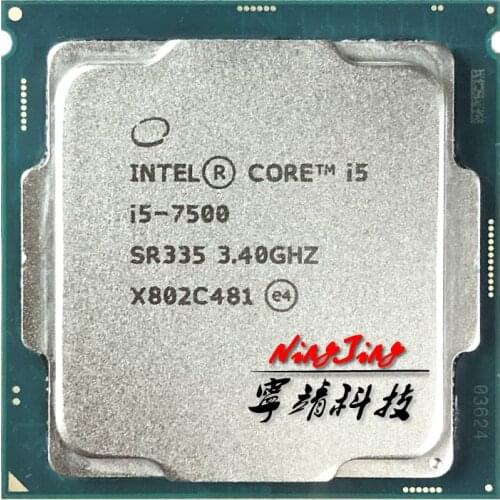 Intel Core i5-7500 i5 7500 3.4 GHz Quad-Core Quad-Thread CPU Processor 6M 65W LGA 1151