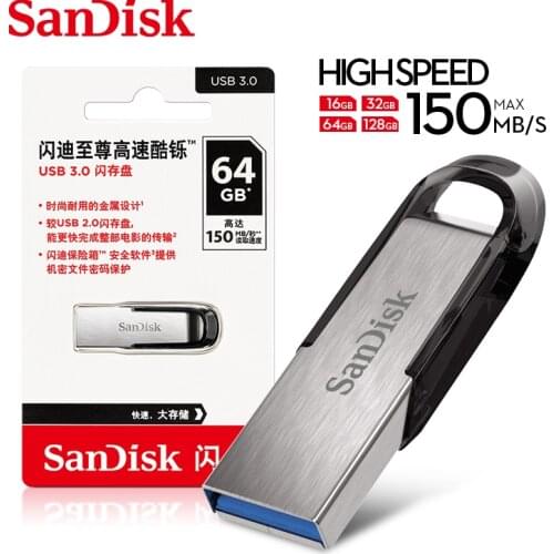 SanDisk CZ73 USB Flash Drive 256GB 128GB 64GB 32GB Metal Pen Drive 16GB Memory Stick Storage Device U Disk 100% Original