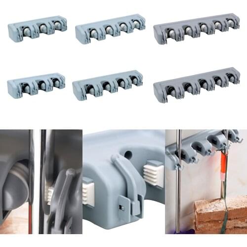 HILIFE Magic Plastic Mop Holder Multi-Functional Kitchen Storage Wall Mounted Broom Holder Tool Broom Holder 3 Styles