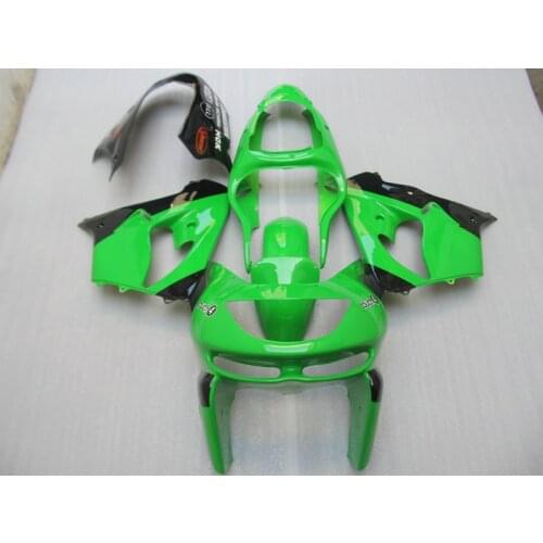 High quality ABS plastic Fairing kits for Kawasaki ZX9R 1998 1999 Ninja 98 99 black green fairings set SZ2