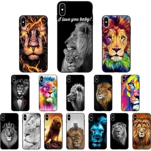 YNDFCNB animal Lion Alpha for Male Lovely Design Phone Case for iphone 11 Pro Max X XS MAX 6 6s 7 8 Plus 5 5S 5SE XR SE2020