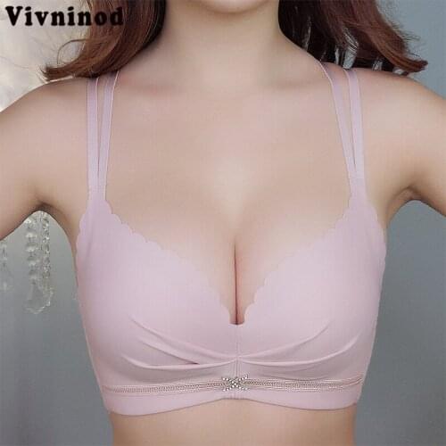 Women Fashion Full Cup Bras Bralette Lingerie No Underwire All Seasons Beauty Back Closure Solid Push Up Bras WireFree Underwear