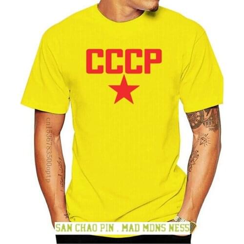 2020 Fashion Hot CCCP Star Soviet Funny T-Shirt ( Navy Blue) T shirt