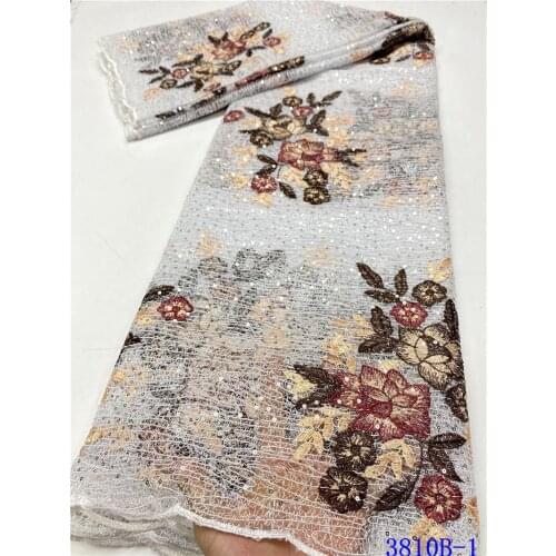 2021 new sequin embroidered fabric for dress wedding fabric