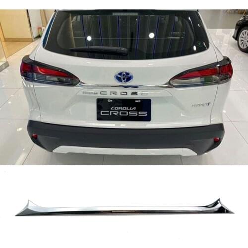 Car Accessories Styling Trunk Lid Cover Tailgate Trim Strip Garnish For 2021 2022 Toyota Corolla Cross ABS Chrome