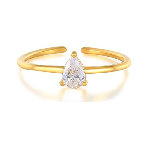 CANNER Rings For Women 925 Sterling Silver White Zircon Opening Finger Rings for Girls Engagement Party Sexy Ring Jewelry Gift