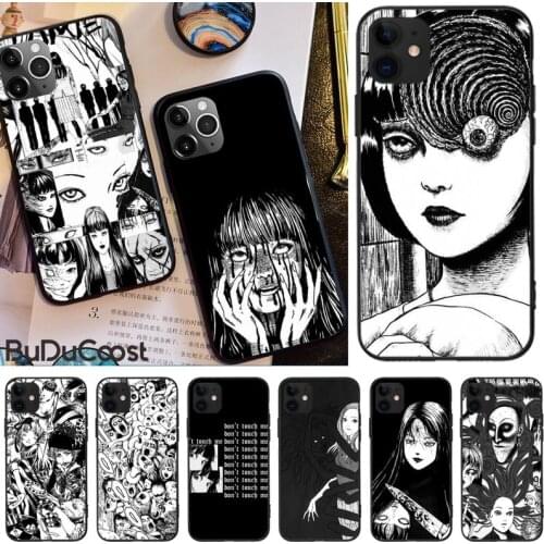 Slok Anime Junji Ito Tees Horror Phone Case For iphone 12 pro max 11 pro XS MAX 8 7 6 6S Plus X 5S SE 2020 XR case