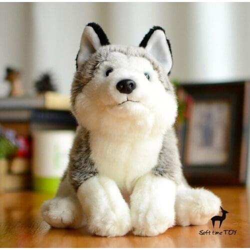 Childrens Toy Cute Husky Doll Stuffed Plush Animals Toys Gifts Simulation Dogs