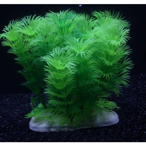 Hot selling fish tank landscaping simulation water grass decoration, encrypted green plastic fake grass green plant