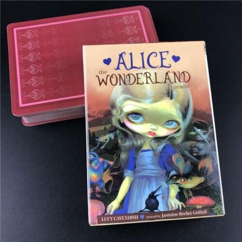 Alice The Wonderland Oracle Cards Full English 45 Cards Deck Tarot Divination Fate Family Party Board Game