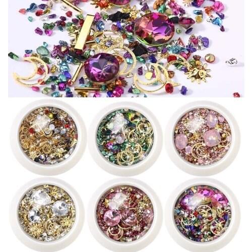 Micro-drilled Smashed Small Broken Diamond Crystal Sand Mixed Super Flash New York Storm For UV Resin Epoxy Mold Decoration
