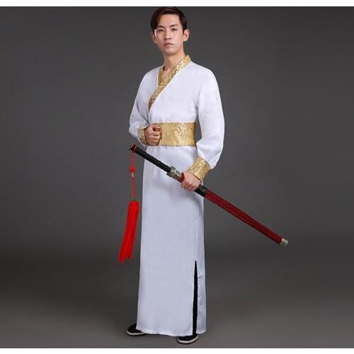 Mens Hanfu New Adult Costume Hanfu Costumes Improved Chinese Style Warrior Knights Scholars Song Dynasty Costumes