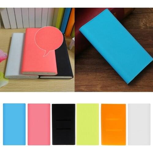 OOTDTY Silicone Sleeve Protector Case Skin Cover Bag For Xiaomi Power Bank 2 10000mAh
