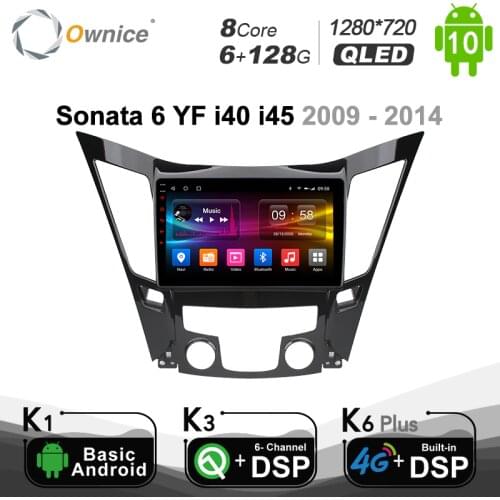 Ownice 8 Core Car Player Radio Headunit Stereo for Hyundai SONATA 2011 - 2014 DSP 4G SPDIF android 10.0 GPS navigation 6G 128G