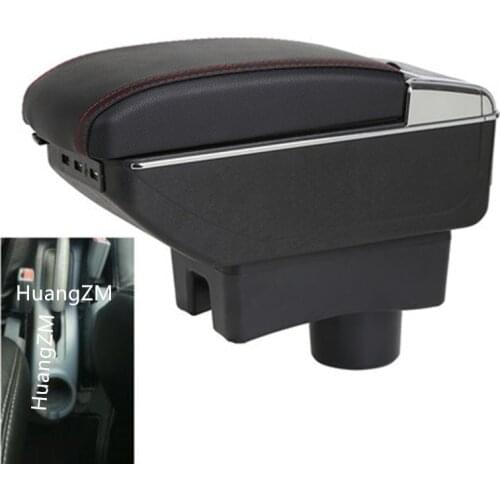 For Hyundai Accent Tagaz Armrest box central Store content box with USB interface