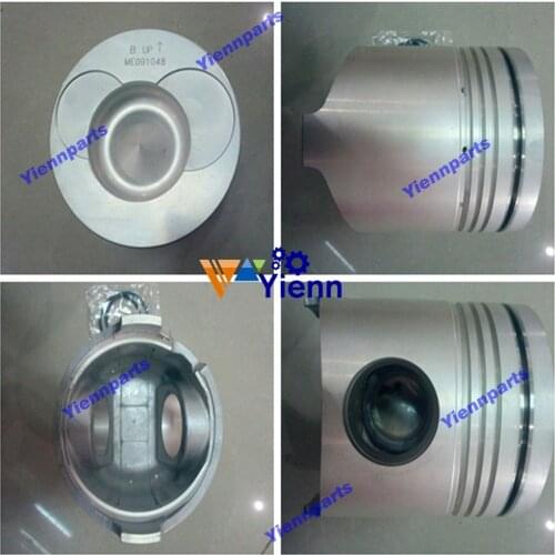ME091048 8DC9 Piston With Oil Gallery Alfin For Mitsubishi Excavator Loader Tractor Forklift Truck Diesel Engine Repair Parts
