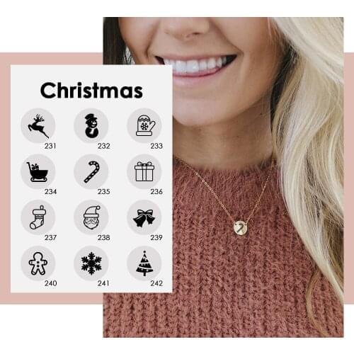 Simple Custom Stainless Steel Neckalce Female Christmas Festival Pendant for Women Choker Necklace Jewelry New Wholesale