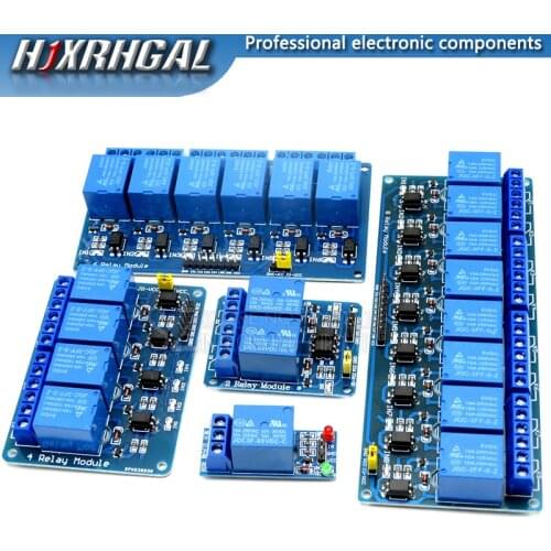 1PCS Hot sale 5v 1 2 4 6 8 channel relay module with optocoupler Relay Output 1 2 4 6 8 way relay module for arduino Relays