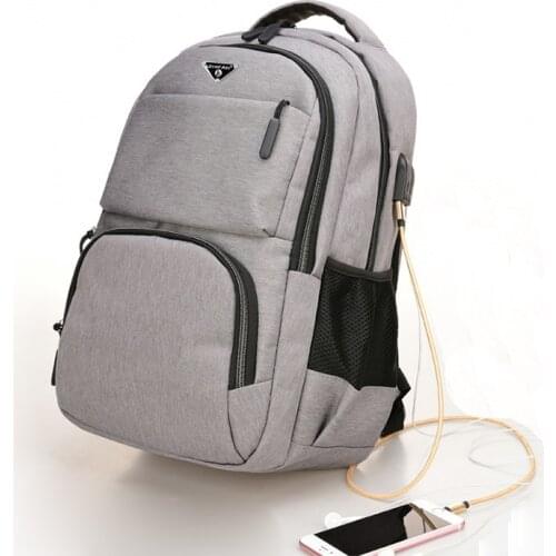 Backpack Men Large Capacity High School Bags for Teenage College Student Black Back Pack Oxford USB Charging BagPack