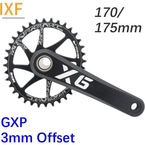 IXF GXP crankset MTB Bike Aluminum 3mm offset gxp chainring round oval for Sram crank Direct Mount X9 X0 XX1 X01 DUB 170 175 X6