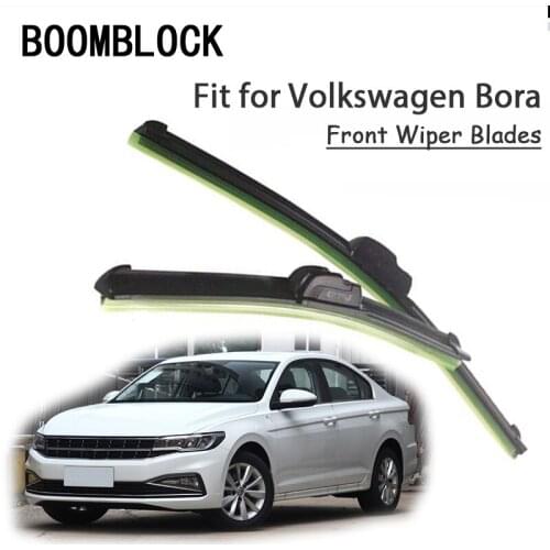 BOOMBLOCK 2PCS High Quality Front Windshield Wiper Blades For VW Volkswagen Bora 2007 2006 2005 2004 Accessories