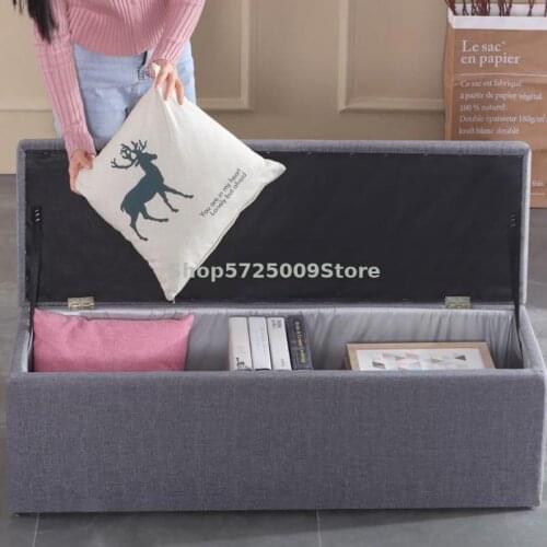 Clothing Store Sofa Stool Cloth Art Storage Shoe Changing Stool Shoe Cabinet Simple Modern Storage Type Household Can Sit Bench