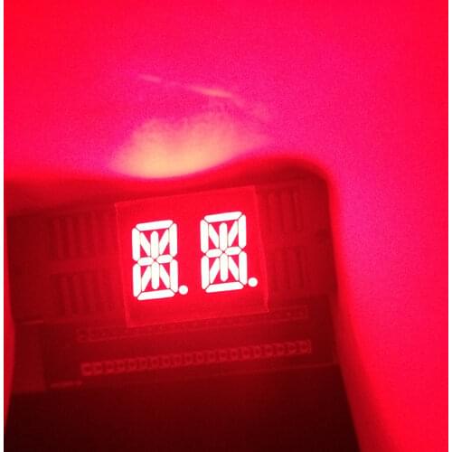 10pcs 14segments 0.54 LED Display Module Tube 2Blocks 2Bits 2Characters 2Digits 0.54Inch Letters RED 14 Segment Display Cathode