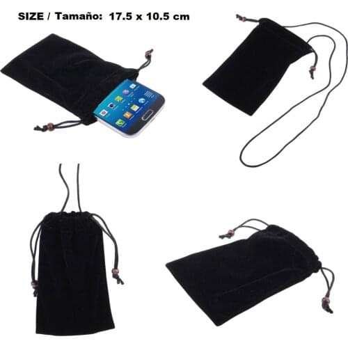 Cloth cover in Soft Cloth with Snap Closure Tie and Neck Pendant for Ulefone P6000 Plus (2019)