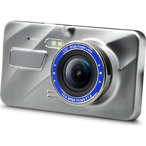 HD 4 Inch Dual Lens Image 1080P Hidden Wide Angle Driving Recorder Dash Cam Support Reversing Car DVR Camera Accessories