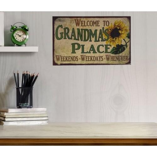 Retro Style Signage Wall Sign Wrought Iron Signage Decoration Marque Place Retro Metal Mariage Place Card Holder Home Decoration