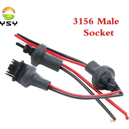 YSY 30Pcs NEW LED T25 3157 3156 Bulb Auto Car Male adapter Socket Base Car Lamp Light Socket Adapter Connector Plug