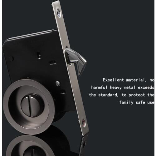 Zinc Alloy Tenon Sliding Door Lock Bathroom Hotel Bathroom Kitchen Balcony Hook Recessed Invisibility