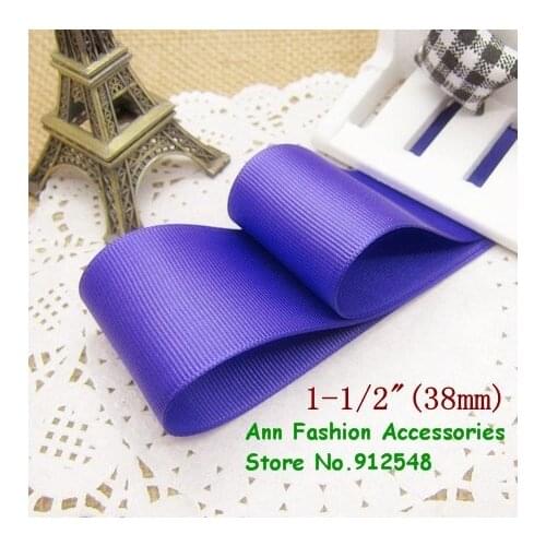 1-1/2'' /38mm Violet solid color grosgrain ribbon,lwd004