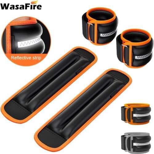 1Kg-2Kg/pair Adjustable Leg Ankle Wrist Sand Bag Weight Training Running Sandbag Wraps Strength Training Fitness Equipment