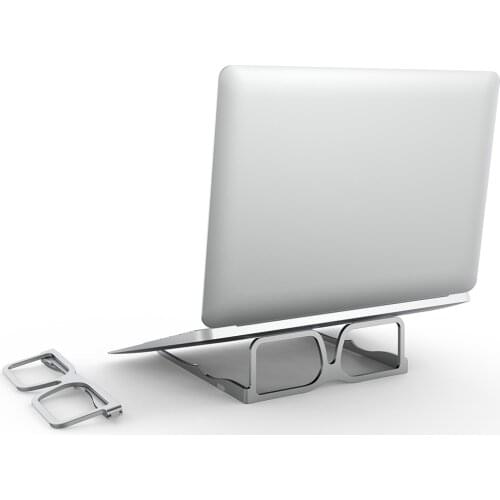 1pc Laptop Holder for MacBook Notebook Foldable Aluminium Alloy Laptop Stand Bracket Laptop Holder for PC Notebook